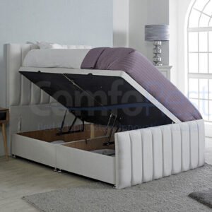 White Ottoman Bed