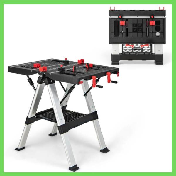 Portable Workbench with Saw Horse