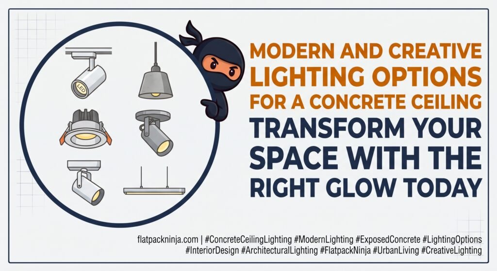 Lighting Options for a Concrete Ceiling